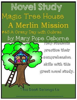 Preview of Magic Tree House Merlin Mission #18: Dogs in the Dead of Night - Novel Study