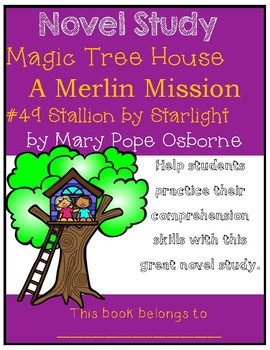 Preview of Magic Tree House Merlin Mission #21: Stallion by Starlight - Novel Study
