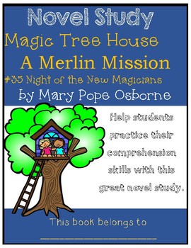 Preview of Magic Tree House Merlin Mission #7: Night of the New Magicians - Novel Study
