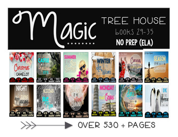 Preview of Magic Tree House Merlin Mission Books 29-40 NO PREP (ELA) BUNDLE