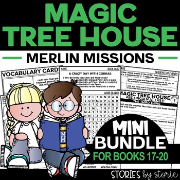 Preview of Magic Tree House Merlin Missions Mini Bundle for Books 17-20