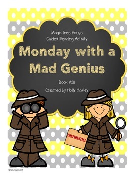 Preview of Magic Tree House: Monday with a Mad Genuis A Guided Reading Activity