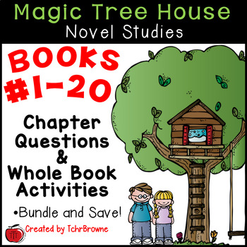 Preview of Magic Tree House Novel Studies - Books 1-20 Mega Bundle