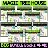 Magic Tree House BUNDLE Books #1-10 Reading Comprehension 