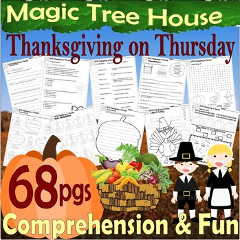 Preview of Magic Tree House Thanksgiving on Thursday Read Aloud Chapter Book Companion