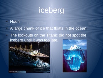 Magic Tree House Titanic Vocabulary PowerPoint 1 of 2 by Meredith Parrish