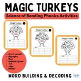 Magic Turkeys - Science of Reading Phonics Activities - Wo