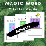 Magic Word! 9 letter word puzzles CREATURE THEME BUNDLE! P