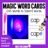 Magic Word Cards CVC to Silent E Phonics