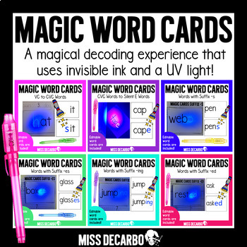 Preview of Magic Word Cards Phonics BUNDLE