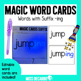 Magic Word Cards Words with Suffix -ing Phonics