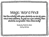 Magic Word Find FREEBIE