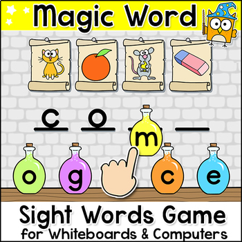 Preview of Sight Words Game: In-Class & Distance Learning Digital Word Building Activity