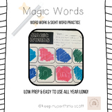 Magic Words Sight Word | Word Work | Independent Centre