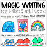 Magic Writing Printables for Letters and Sight Words