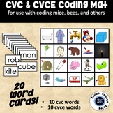 Magic e CVC CVCe Coding Mat - 2 sizes for coding bees or mice