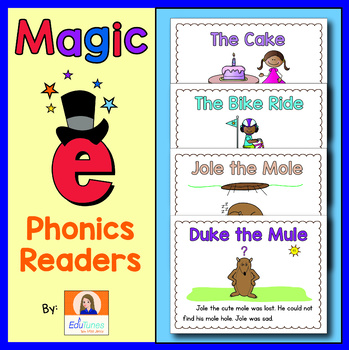 Preview of Magic e CVCe Phonics Readers | Science of Reading