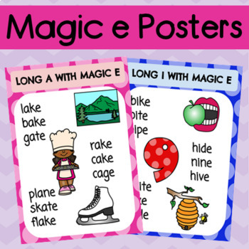 A4 Poster - magic e - long vowel o - Teacher Lindsey