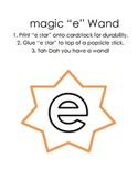 Magic "e" Word Work (silent e, e ending words)