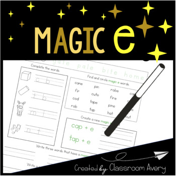 Preview of Magic e Worksheet