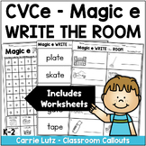 Magic e Write the Room | Silent E | CVCE | Long Vowels