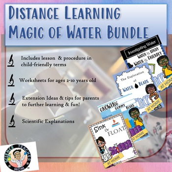 Preview of Magic of Water Science experiments Bundle- Distance Learning Bundle