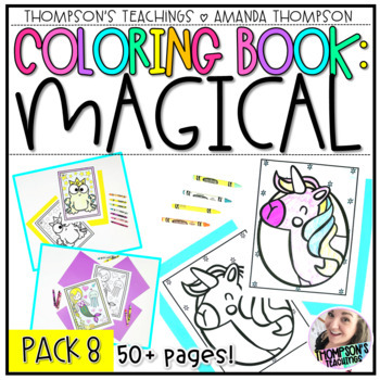 Preview of Magical Coloring Pages | Coloring Sheets | Fantasy Coloring Book