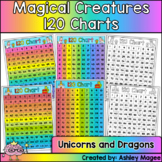 Magical Creatures 120 Charts (Unicorns and Dragons)