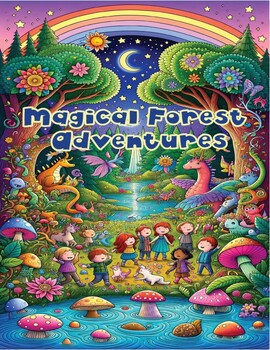 Preview of Magical Forest Adventures; A Coloring Storybook