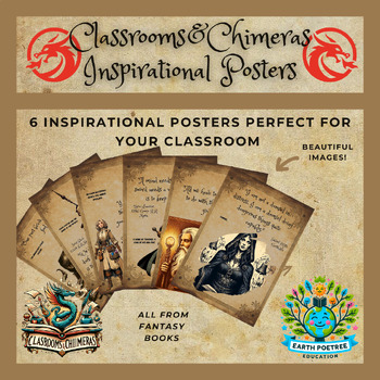 Preview of Magical Inspirations: Fantasy Book Quotes Posters Set