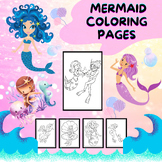 Magical Mermaids: Coloring Fun for Kids activity pages col