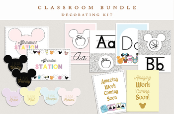 Preview of Magical Mouse Classroom Bundle, Mouse Classroom Decor | Boho Classroom | Magic