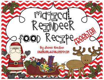 Preview of Magical Reindeer Food FREEBIE!!!