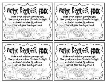 Magical Reindeer Food FREEBIE!!! by Kinderworld Teacher--Jaimie Knudson