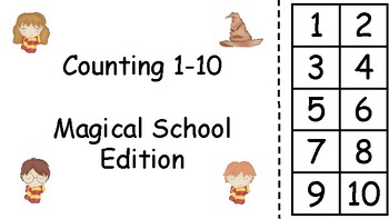 Preview of Magical School Counting Adapted Book