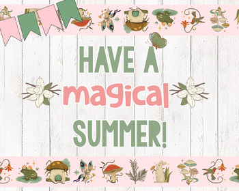Preview of Magical Summer // Classroom Bulletin Board Decor