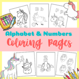 Magical Unicorn Alphabet Coloring Pages to Learn Alphabet 