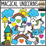 Magical Unicorns(Clip Art for Personal & Commercial Use)