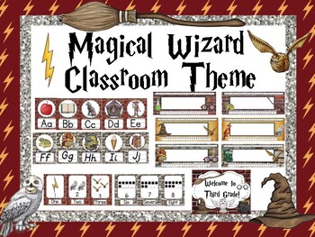 Preview of Magical Wizard School Classroom Theme