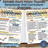 Magical Wizard Themed Classroom Newsletter and Curriculum 