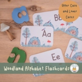 Magical Woodland Alphabet A-Z Letter Flashcards Upper and Lower Case Cards