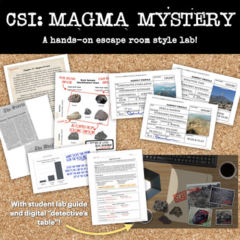 Preview of Magma Mystery Lab Activity -- Escape room - Engaging - Fun Science