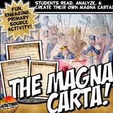 Magna Carta Primary Source Reading, Analysis Worksheet, and Fun Activity