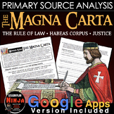 Magna Carta Primary Source Analysis + Distance Learning Version