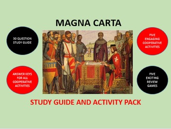 Preview of Magna Carta: Study Guide and Activity Pack