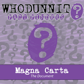 Preview of Magna Carta Whodunnit Activity - Printable & Digital Game Options