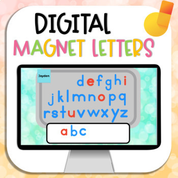 Preview of Magnet Letters Distance Learning for Jamboard™