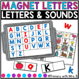 Magnet Letters Literacy Activity | Beginning Sounds Center