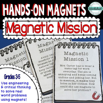 Preview of Magnet Mission Task Cards: 20 real world problems to solve using magnets!