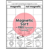Magnetic Magnet Sort Interactive Worksheet Activity + FREE